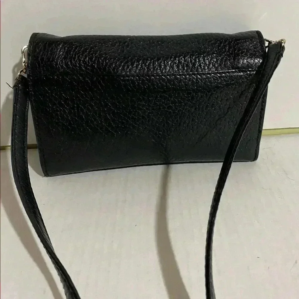 Kate spade Black pebbled leather crossbody handbag